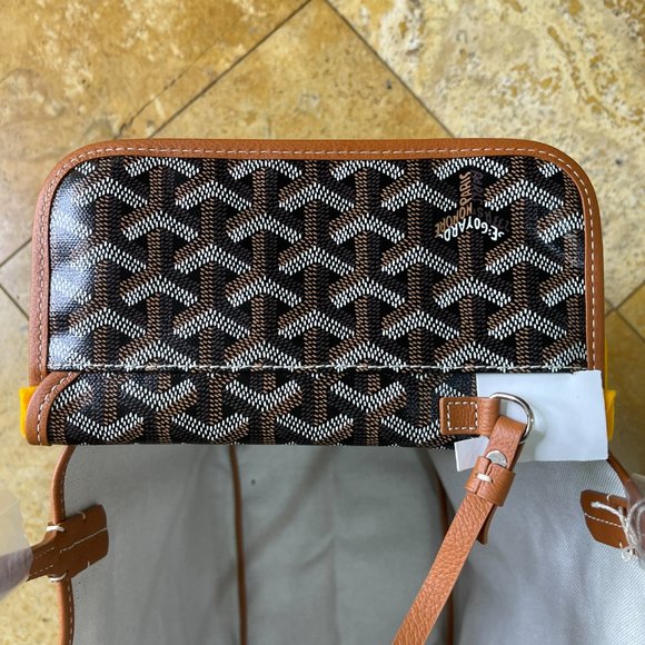 New Goyard St. Louis PM Tote - Black/Tan - Small Size - Picture 7 of 10